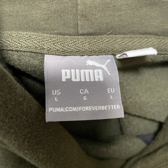 Puma Sweatsuit Size L Olive Green - Picture 2 of 3